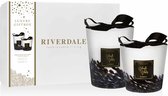 Riverdale - Sense Vanilla Vibes geschenkset met Geurkaarsen in pot - Zwart
