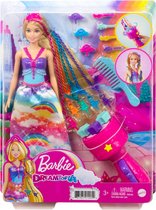 Barbie Dreamtopia Haarverzorgingspop en Accessoires - Modepop