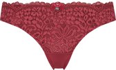 Hunkemöller Dames Lingerie String Rose  - Rood - maat XL