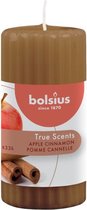 6 stuks Bolsius apple cinnamon- appel kaneel geurkaarsen 120/58 (30 uur)