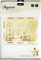 Studio light Plywood Scenery Driving Winter Street nr 15 PWSL15