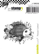 Carabelle Studio Cling stamp - mini poisson lettres
