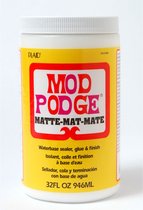 Mod Podge Mat - Lijm vernis en sealer in één - 946 ml
