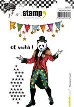 Carabelle cling stamp A6 monsieur panda