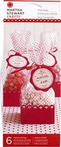 Martha Stewart valentine mini cellphane treat bags