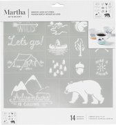 Martha Stewart Zelfklevend Stencil - outdoor 1 vel