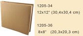 Memory book Showalbum - kraft papier - 20.3x20.3cm - 1 stuk