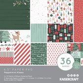 Kaisercraft -Paper pad 16,5x16,5cm Peppermint kisses