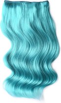 Remy Human Hair extensions Double Weft straight 20 - Turquoise#