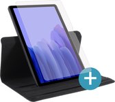 Samsung Galaxy Tab A7 2020 hoes - Rotating 360 Cover - Met Screenprotector - Zwart