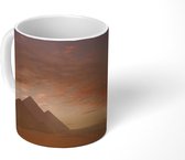 Mok - Schemering bij het Piramidecomplex Giza in Egypte - 350 ML - Beker