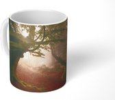 Mok - Bos - Herfst - Boom - Zonsondergang - 350 ML - Beker
