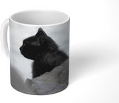 Mok - Kat - Steen - Zwart - 350 ML - Beker