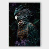 Poster Jungle Cockatoo - Dibond - 50x70 cm - Meerdere Afmetingen & Prijzen | Wanddecoratie - Interieur - Art - Wonen - Schilderij - Kunst