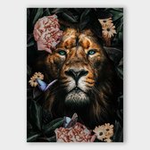 Artistic Lab Poster - Jungle Lion Dibond - 180 X 120 Cm - Multicolor