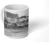 Mok - Zwart-wit tekening van het paleis in Calcutta in India - 350 ML - Beker