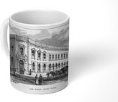 Mok - Historische tekening van de White Cloth Hall in Leeds - 350 ML - Beker