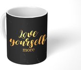 Mok - Koffiemok - Quotes - Love - Goud - Marmer - Mokken - 350 ML - Beker - Koffiemokken - Theemok