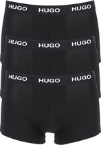 HUGO trunk (3-pack) - heren boxers kort - zwart -  Maat: S