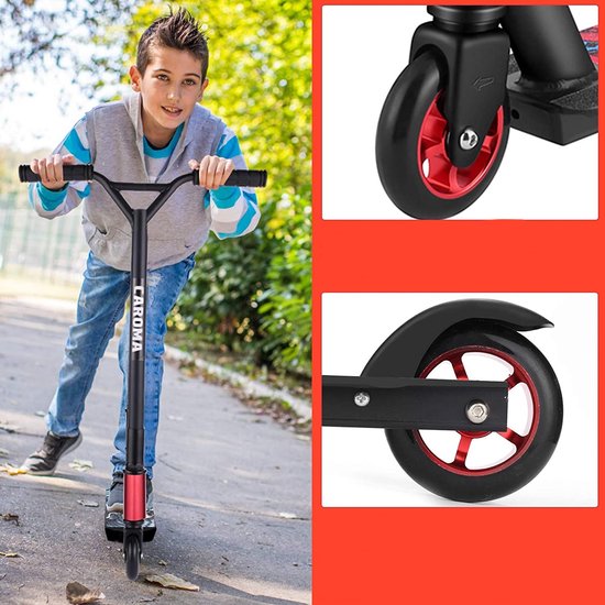 RE:SPORT Revo Pro Stuntstep, Voor Kinderen En Volwassenen, Met Standaa 110 Mm Pu Wielen En Y Bar Abec 9 Kogellagers Step