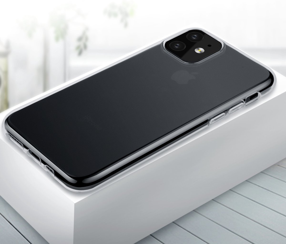 iPhone 11 Transparant Silicone Slim Backcover hoesje - Soft Touch
