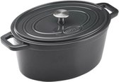 Rösle - Grand Cuisine Braadpan - Gietijzer - Ovaal - 30x20cm - 6L - Zwart