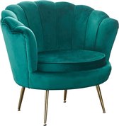 Liv's Sagskuta Fauteuil - Modern - Groen - Metaal - 76 cm x 76 cm x 78 cm