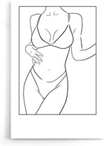 Walljar - Bikini Body III - Muurdecoratie - Poster