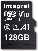 Integral 128GB HIGH SPEED MICROSDHC/XC V10 UHS-I U1 flashgeheugen MicroSD