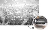 Tafelkleed - Tafellaken - 200x130 cm - Winter - IJs - Zwart - Wit - Binnen en Buiten