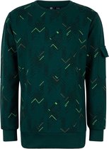 Indian Blue jongens sweater All Over Print Dark Green