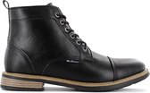 Ben Sherman TRAM - Heren Business Casual Laarzen Veterboots  Zwart BEN3316 - Maat EU 41 UK 7
