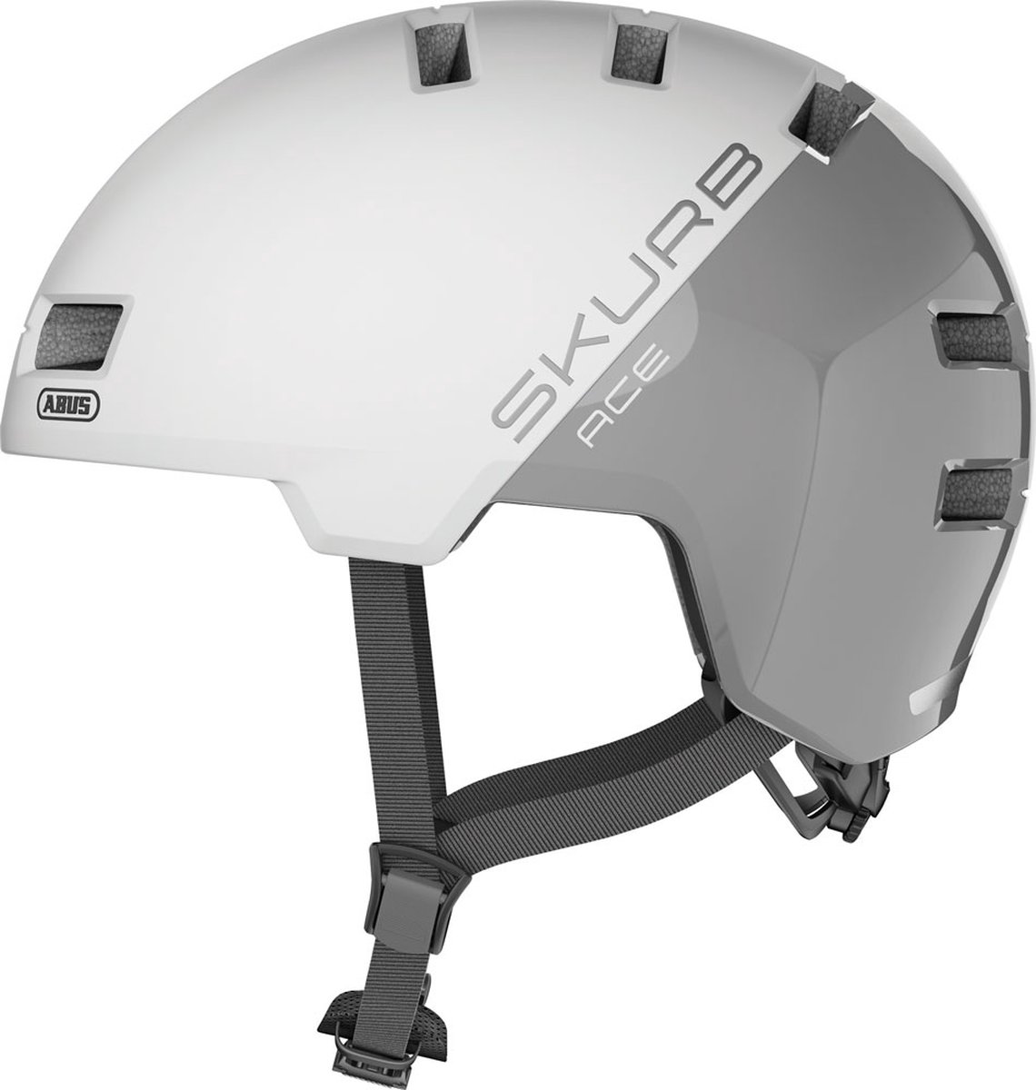 ABUS helm skurb ace m silver white