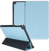 Selencia Nuria Vegan Lederen Trifold Book Case Samsung Galaxy Tab A 10.1 (2019) tablethoes - Blauw