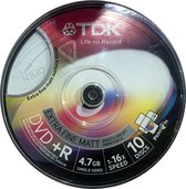TDK DVD+R 4.7GB Printable 10PK