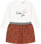 Prénatal peuter jurk Cutie Pie - kinderkleding voor meisjes - maat 74 - Ivoor Wit