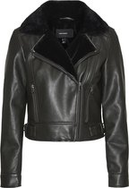 Vero Moda Jas Vmhailey Short Coated Jacket 10250405 Peat/black Faux Dames Maat - M