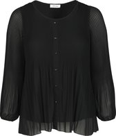 Paprika Dames Effen plisséblouse - Outdoorblouse - Maat 44