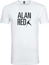 Alan Red - Mike T-shirt Logo Wit - M - Slim-fit