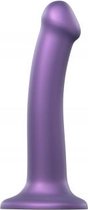 Strap-On-Me - Strap On Me - Siliconen Dildo - Paars - M - Dildo - Vibrator - Penis - Penispomp - Extender - Buttplug - Sexy - Tril ei - Erotische - Man - Vrouw - Penis - Heren - Da