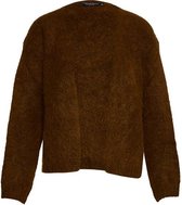 River Woods Basic open cardigan in bruin