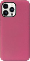 ADEL Premium Siliconen Back Cover Softcase Hoesje Geschikt voor iPhone 13 Pro - Bordeaux Rood