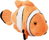 Pluche clownsvis knuffel van 24 cm - Kinderen speelgoed - Dieren knuffels cadeau - tropische vissen
