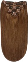 Remy Human Hair extensions straight 20 - bruin 5#