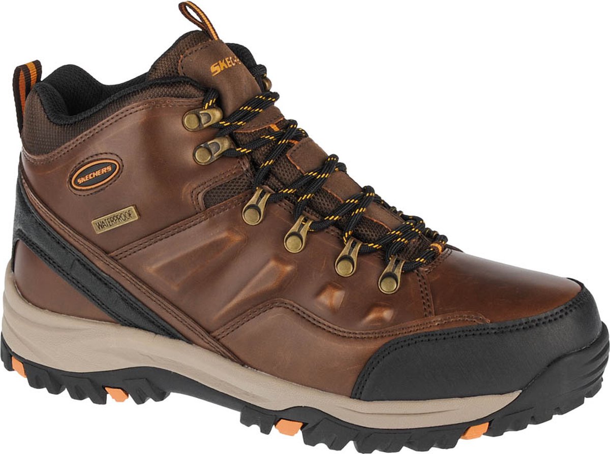 Skechers Relment-Traven 65529-DKBR Mannen Bruin Laarzen Trekkingschoenen