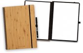 Bambook Classic uitwisbaar notitieboek - Hardcover - A4 - Dotted pagina's - Duurzaam, herbruikbaar whiteboard schrift - Met 1 gratis stift