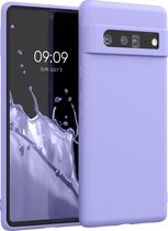 kwmobile telefoonhoesje voor Google Pixel 6 Pro - Hoesje voor smartphone - Back cover in pastel-lavendel