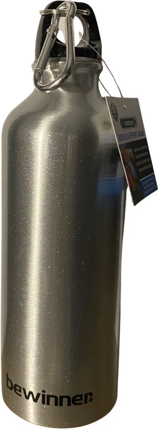 Water sportfles - Aluminium drinkfles  - Bidon  - 500 ml - Grijs
