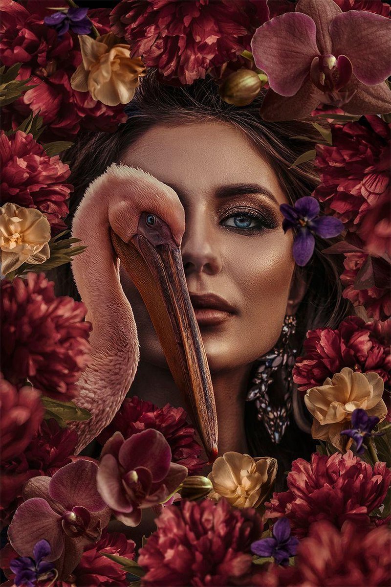 Flower girl – 90cm x 135cm - Fotokunst op PlexiglasⓇ incl. certificaat & garantie.