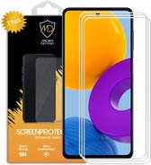 3-Pack Samsung Galaxy M52 Screenprotectors, MobyDefend Case-Friendly Gehard Glas Screensavers | Screen Protectors / Glasplaatjes Geschikt Voor: Samsung Galaxy M52